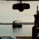 My mother took this photo from the windshield of Route 100 as she waited to cross the Suez back in 1982.